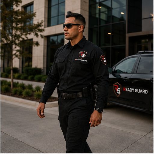 Ready Guard officer patrolling a commercial property