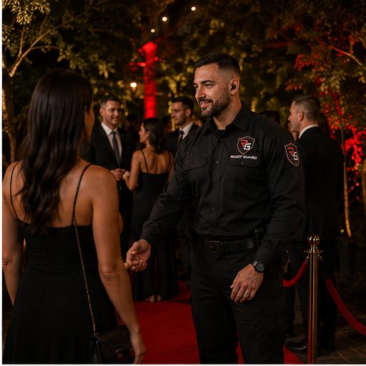 Ready Guard officer at an elegant evening event